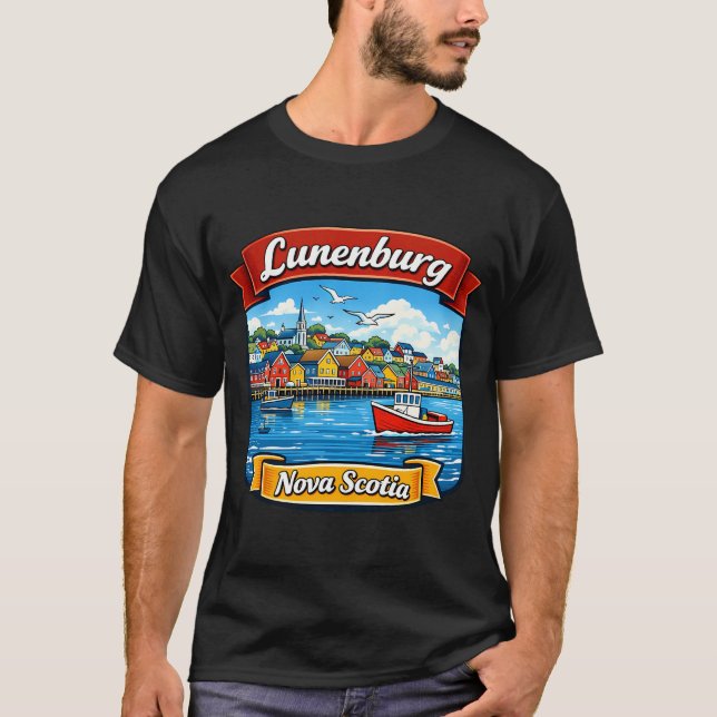 USA Tonfisk svans T Shirt (Framsida)