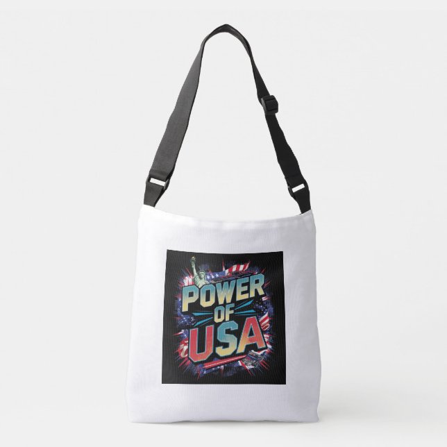 USA Tote Bag - Patriotic Design Axelväska (Framsida)