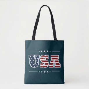 USA Tote Bag Tygkasse