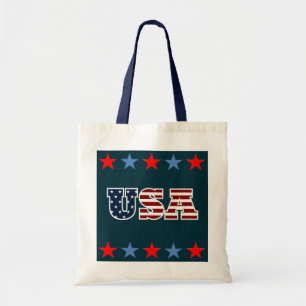 USA Tote Bag Tygkasse