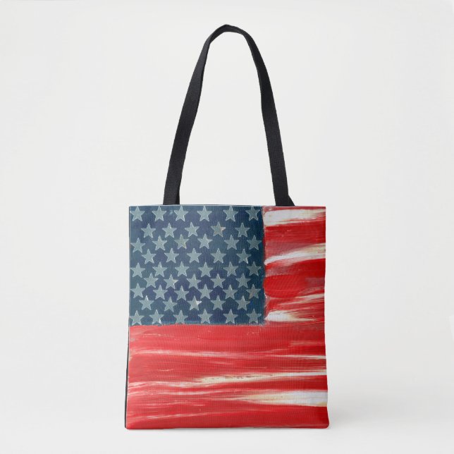 USA Tote Bag Tygkasse (Framsida)