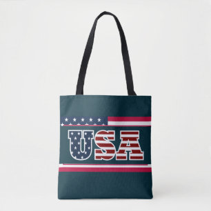 USA Tote Bag Tygkasse