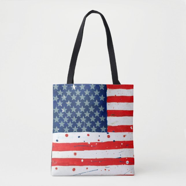 USA Tote Bag Tygkasse (Framsida)