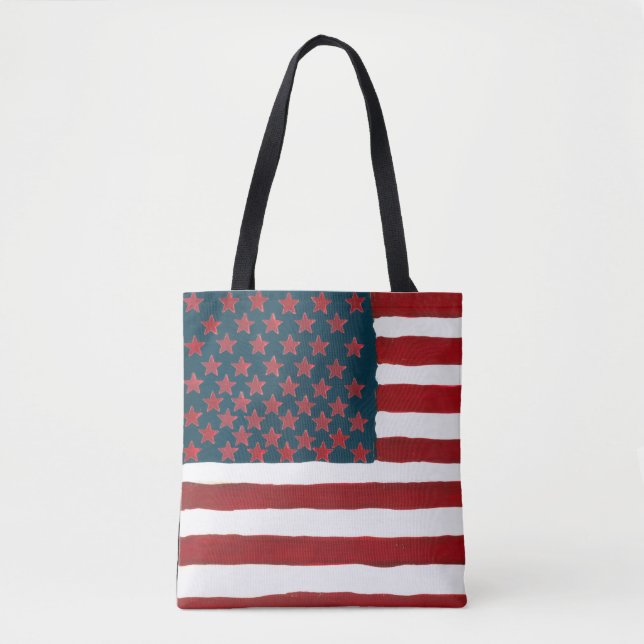 USA Tote Bag Tygkasse (Framsida)