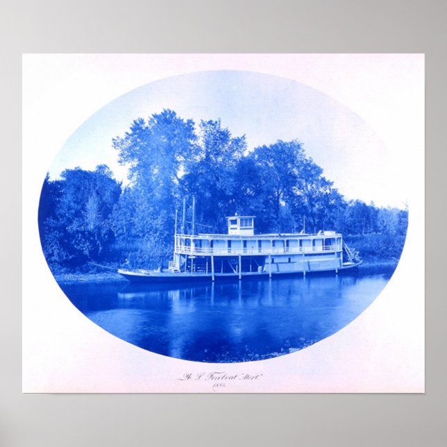 USA Towboat "Alert", 1885 Poster (Framsidan)