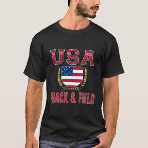 Usa Track Fält T Shirt