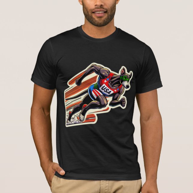 USA-TRACK OCH FÄLT GREYHOUND 3 T SHIRT (Framsida)