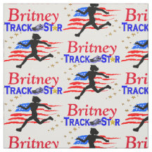 USA TRACK STAR PERSONLIG FABRIC