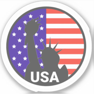 USA Travel Vinyl Sticker Klistermärken