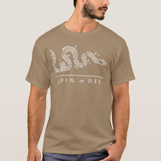USA tretton kolonier Gå med eller dö orm fr T Shirt