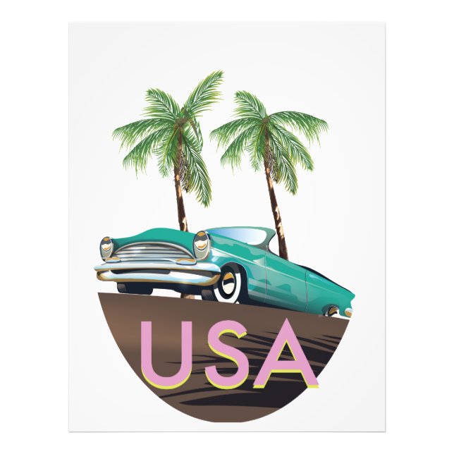 USA Tropisk Fototryck (Framsidan)