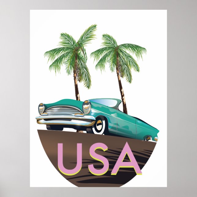 USA Tropisk Poster (Framsidan)