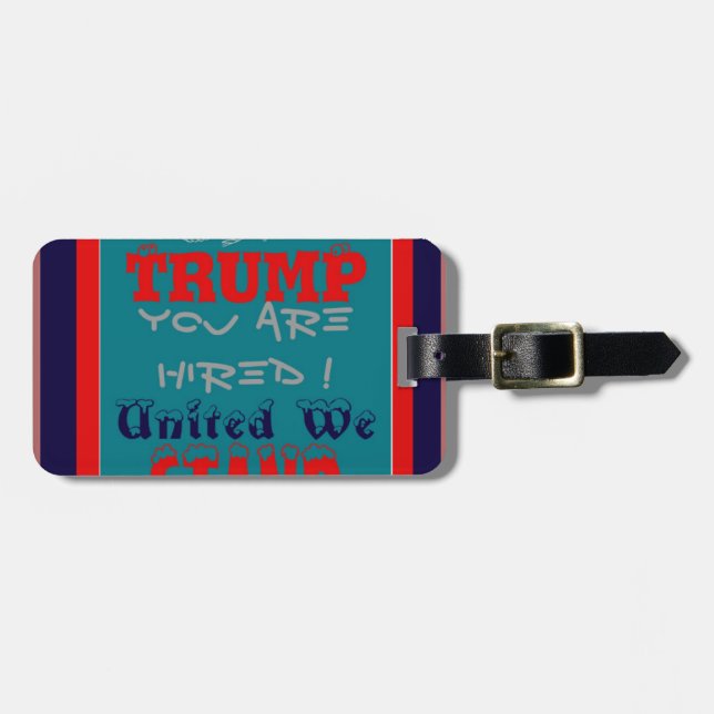 USA Trump du är anhållen! United we Stposition Art Bagagebricka (Horisontell Framsida)