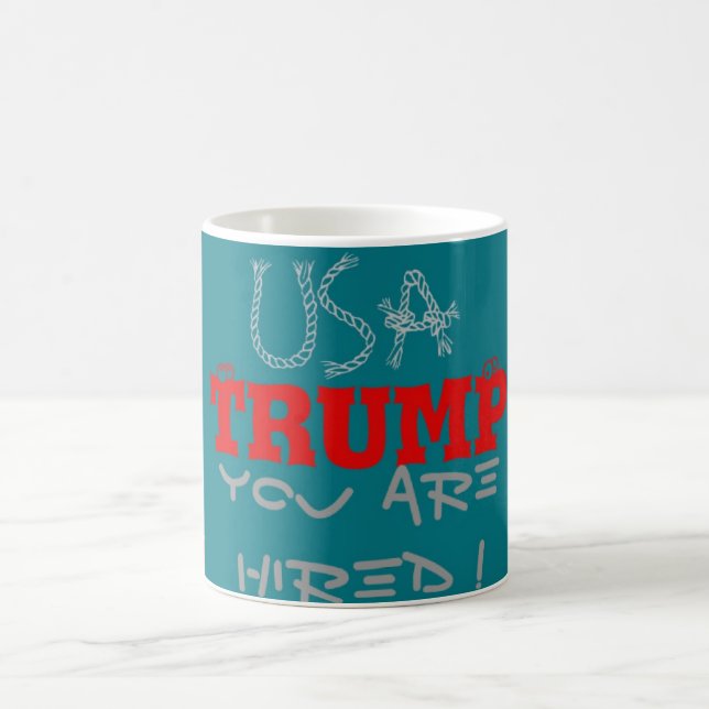 USA Trump du är anhållen! United we Stposition Art Kaffemugg (Center)