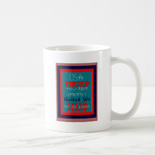 USA Trump du är anhållen! United we Stposition Art Kaffemugg