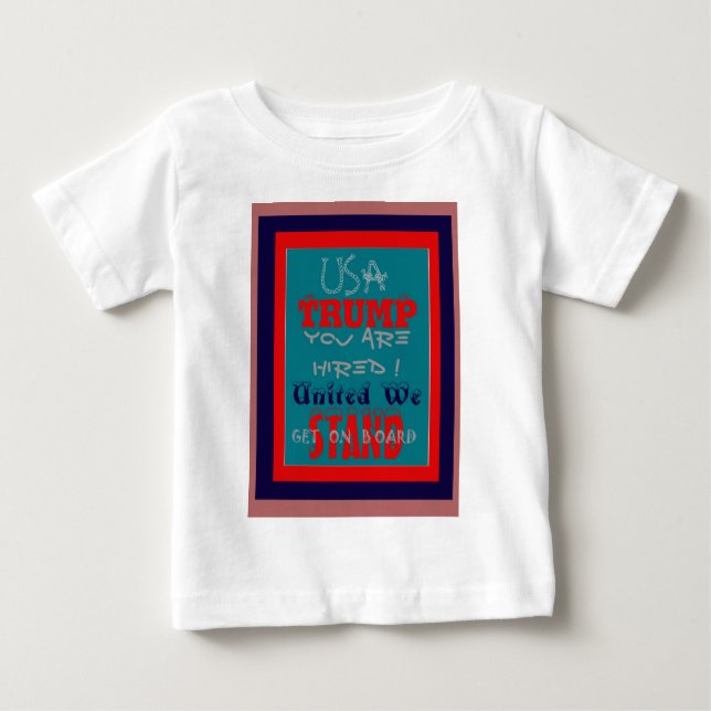 USA Trump du är anhållen! United we Stposition Art Tee Shirt (Framsida)
