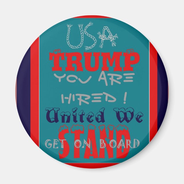 USA Trump du är anhållen! Unna oss! Magnet (Framsidan)