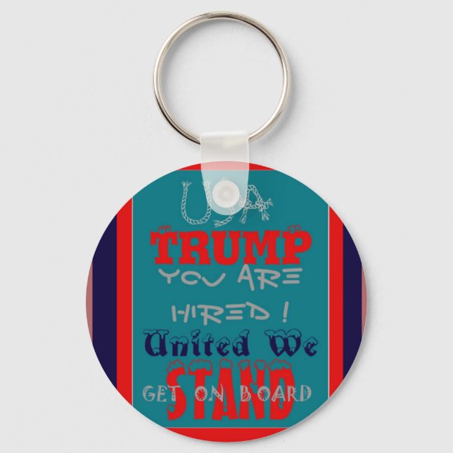 USA Trump du är anhållen! Unna oss! Nyckelring (Framsida)