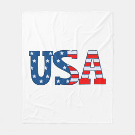 USA Typografi Fleecefilt