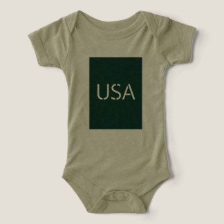 "USA Typografi i Grönt - Snyggt- och fetstil T Shirt