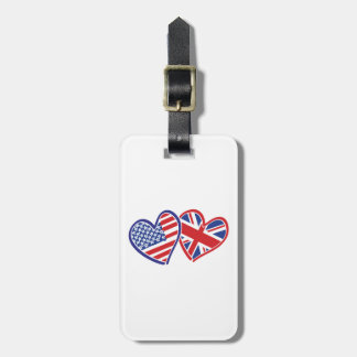 USA—UK-Kärlek Bagagebricka