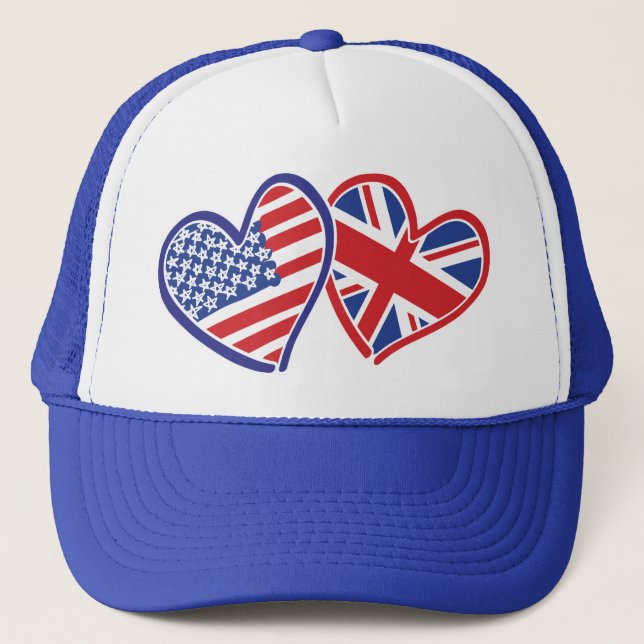 USA—UK-Kärlek Keps (Framsida)