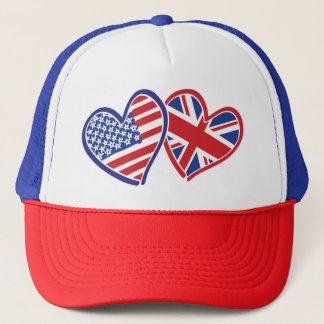 USA—UK-Kärlek Truckerkeps