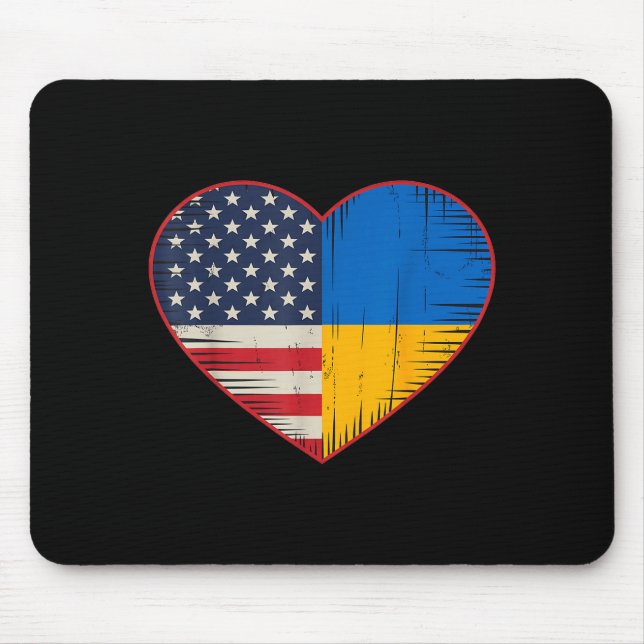 Usa Ukraine Heart - Dual Citizenship  Musmatta (Framsidan)