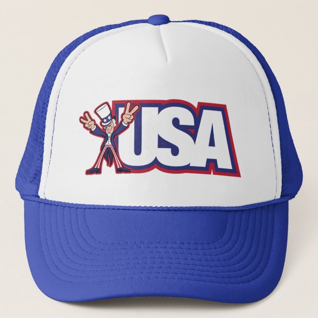 USA - Uncle Sam - hatt Truckerkeps (Framsida)