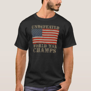 USA Undefeated världskrigmästare T Shirt