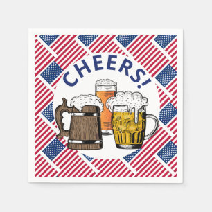 USA Underbar amerikansk Beer Papper Pappersservett