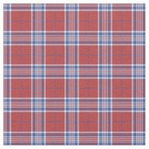 USA US Färger Plaid Tartan Rött vitt blått Tyg