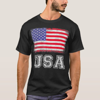 USA US Flag Patriotic 4th Of July America T Shirt