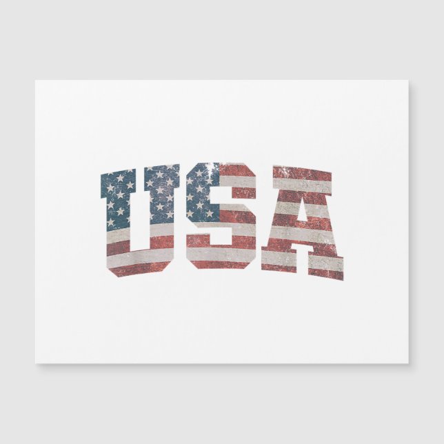 USA USA Flagga Patriotic 4:e juli Amerika (Framsida)