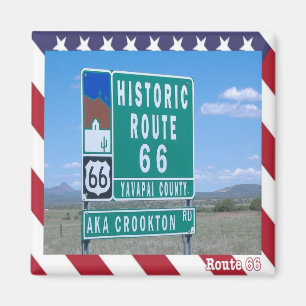 USA - USA - Väg 66 - Historisk vägsignal Magnet