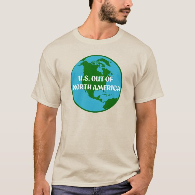 USA ut ur Nordamerika T Shirt (Framsida)