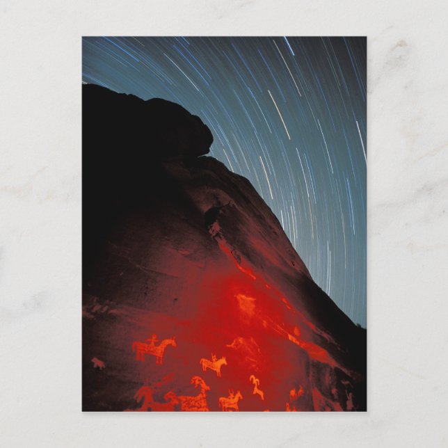 USA, Utah, Arches National Park, Petroglyphs Vykort (Framsida)