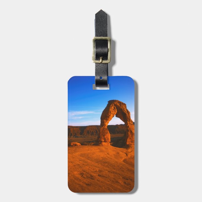USA, Utah, Arches nationalpark, Delicate Arch Bagagebricka (Vertikal Framsida)