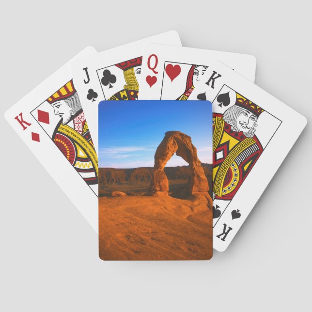 USA, Utah, Arches nationalpark, Delicate Arch Spelkort (Baksidan)