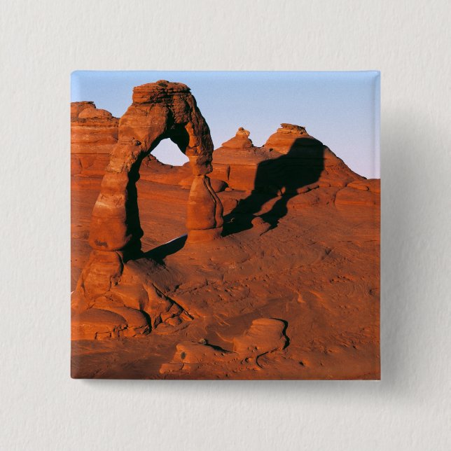 USA, Utah, Arches NP. Delicate Arch är en av Knapp (Framsida)