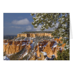 USA, Utah, Bryce Canyon National Park. Soluppgång Hälsningskort