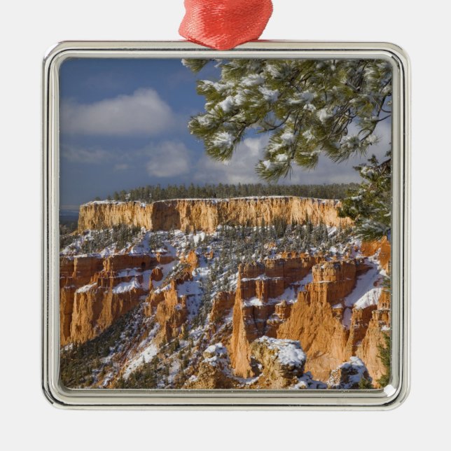 USA, Utah, Bryce Canyon National Park.Soluppgång Julgransprydnad Metall (Framsidan)