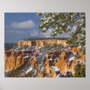 USA, Utah, Bryce Canyon National Park.Soluppgång Poster