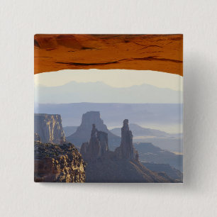 USA, Utah, Canyonlands National Park, Utsikt över Knapp