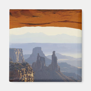 USA, Utah, Canyonlands National Park, Utsikt över Magnet