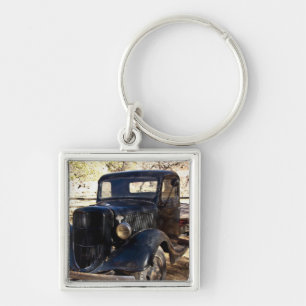 USA, Utah, Capitol Reef National Park, Scenisk Fyrkantig Silverfärgad Nyckelring