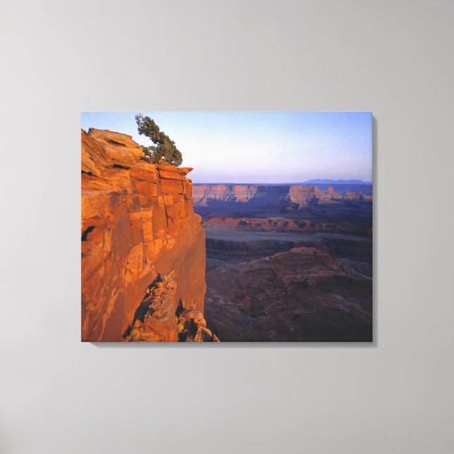 USA, Utah, Dead Horse Point SP. Sen ljust blir Canvastryck (Framsida)