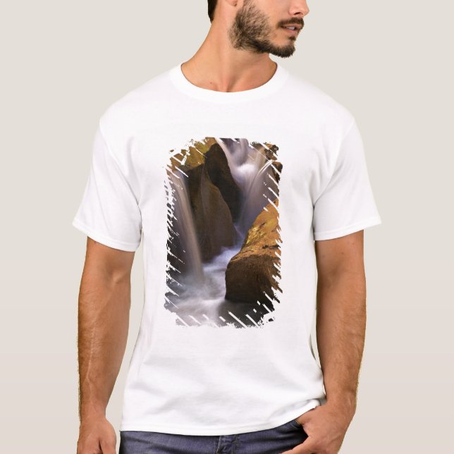 USA, Utah, Escalante Wilderness. Vattenfall i 2 T-shirt (Framsida)