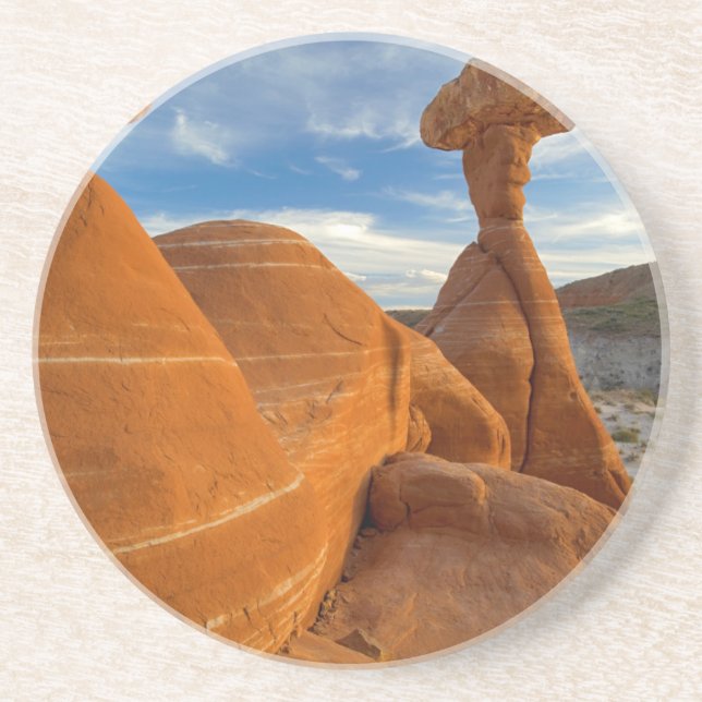 USA, Utah, Grand Staircase Escalante-National Underlägg Sandsten (Framsidan)