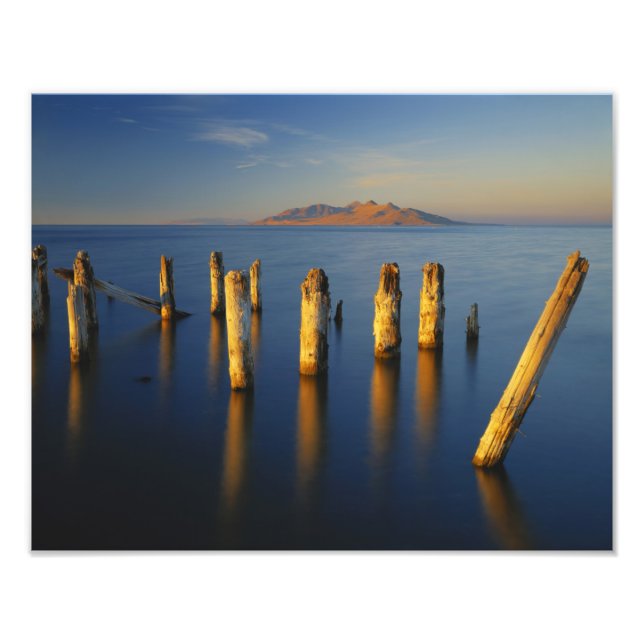 USA, Utah, Great Basin, Saltair, Stora Saltsjön Fototryck (Framsidan)